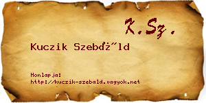 Kuczik Szebáld névjegykártya